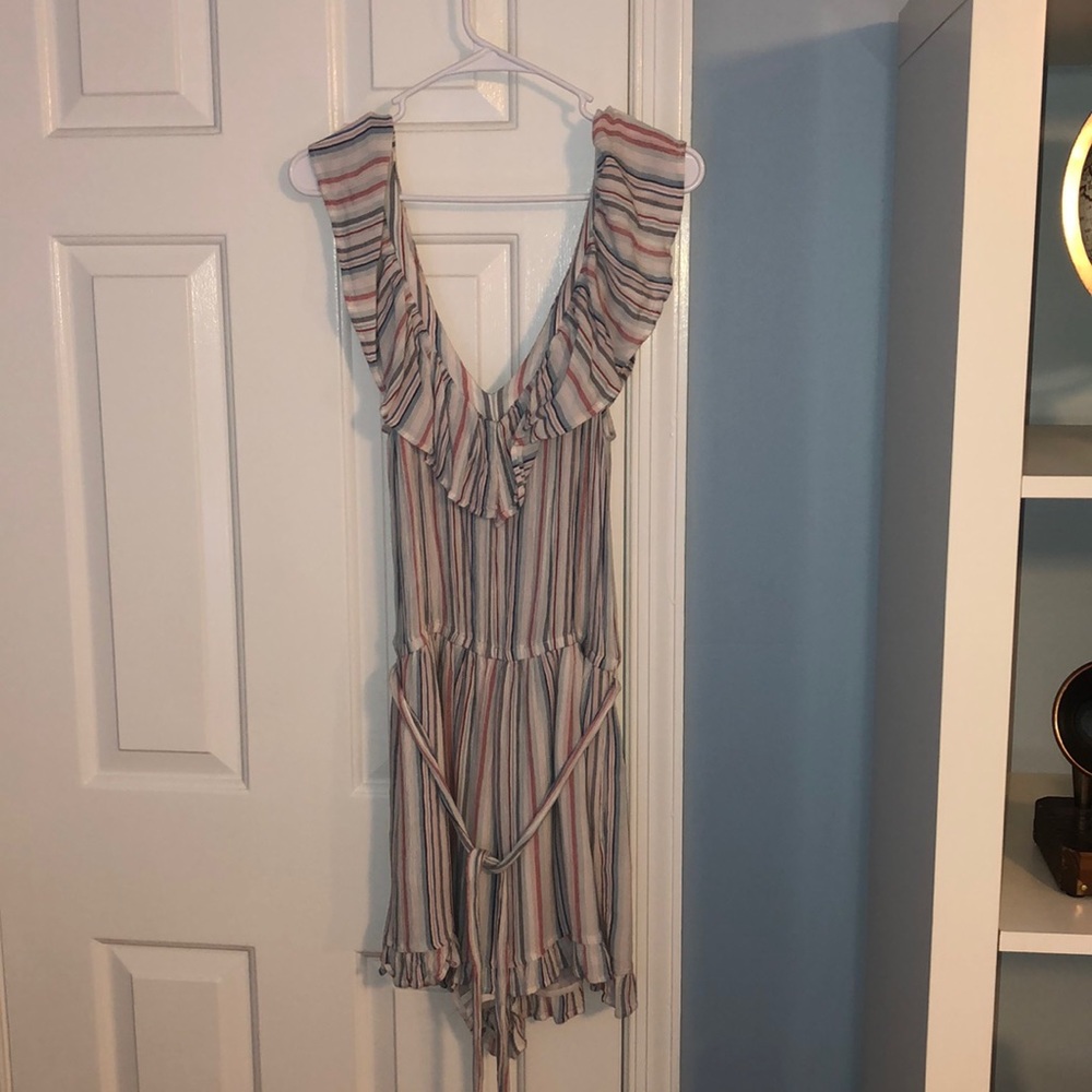 MULTICOLOR STRIPED ROMPER